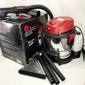 Пылесос промышленный, моющий Domotec MS-4414, строительный 3000W, объем бака 20 л