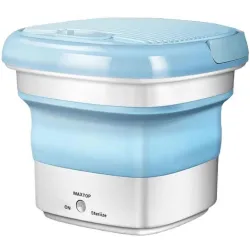 Складная стиральная машина MAXTOP silicon washing machine, Портативная стиральная машина. Цвет: голубой