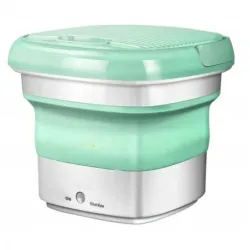 Складная стиральная машина MAXTOP silicon washing machine,  Портативная стиралка ведро. Цвет: зеленый