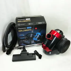 Пылесос вакуумный с контейнером для сбора пыли на 3 л GOLDBERG GB-9903 6200 Вт Мощный. Цвет: красный