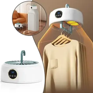 Сушилка электрическая, для одежды подвесная складная с таймером и чехлом