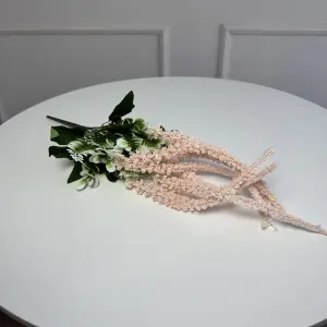 Ветка амаранта искусственная 5шт/уп. Цвет: светло розовый