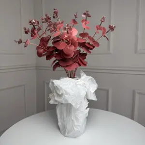 Букет евкаліпту штучний для декору 5шт/уп. Цвет: бордовый