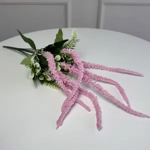 Ветка амаранта искусственная 5шт/уп. Цвет: розовый