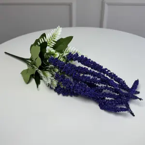 Ветка амаранта искусственная 5шт/уп. Цвет: фиолетовый