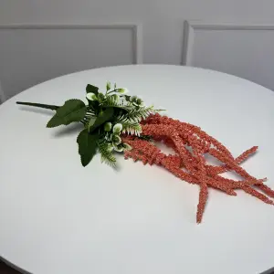 Ветка амаранта искусственная 5шт/уп. Цвет: коралловый