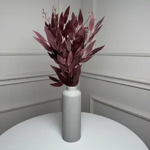 Рускус букет искусственный, В-55 см 5шт/уп. Цвет: бордовый