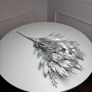 Рускус букет искусственный, В-55 см 5шт/уп. Цвет: серебряный