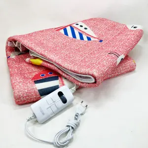 Электропростынь 150х120 см теплая электро простыня одеяло с подогревом красный