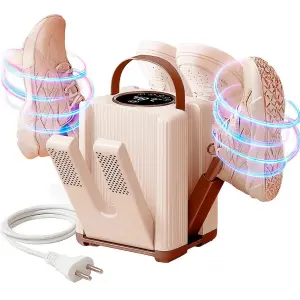 Электросушилка для обуви от сети на 3 пары / Сушилка с УФ-дезинфекцией и таймером / Сушилка обуви