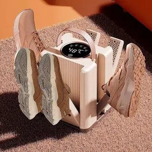 Электросушилка для обуви от сети на 3 пары / Сушилка с УФ-дезинфекцией и таймером / Сушилка обуви