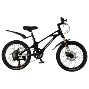 Дитячий велосипед Hammer M-1 20 дюймов. Цвет: черный