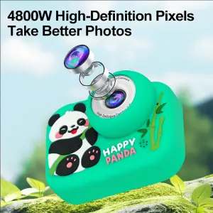 Детский фотоаппарат Панда Green