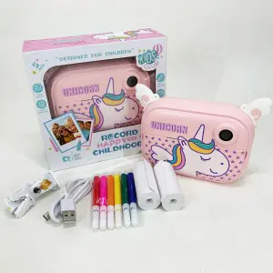 Детская цифровая камера c моментальной печатью YT008 PINK