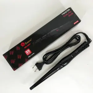 Конусная плойка для волос DOMOTEC MS-4907, Современные щипцы для завивки волос. Цвет: черный