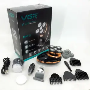 Электробритва VGR V-316, триммер для усов и бороды, аккумуляторная мужская бритва, триммер беспроводной