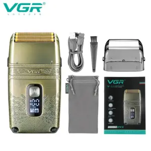 Профессиональная электробритва Шейвер VGR V-335 Shaver с тремя ножевыми блоками, бритва для бороды
