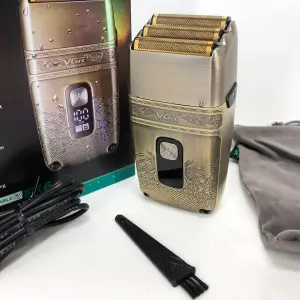 Профессиональная электробритва Шейвер VGR V-335 Shaver с тремя ножевыми блоками, бритва для бороды