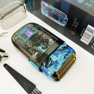 Аккумуляторная мужская электробритва VGR V-352 для бритья бороды и усов шейвер для идеальной гладкости
