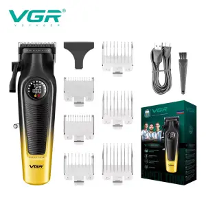 Аккумуляторная машинка для стрижки VGR V-196 GOLD