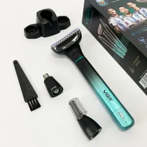 Электробритва 3 в 1 VGR V-625 Аккумуляторный триммер для носа, ушей, тела и бровей с подставкой