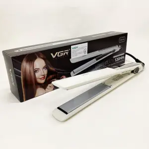 Плойка для волос VGR V-518 WHITE выпрямитель с керамическими пластинами