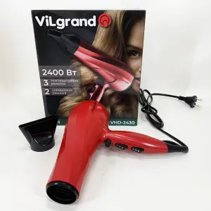 Фен Vilgrand VHD-2430. Цвет: красный