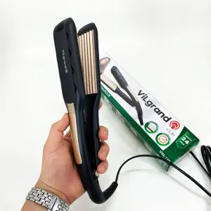 Плойка-гофре для волос ViLgrand VHS-110. Цвет: золотой