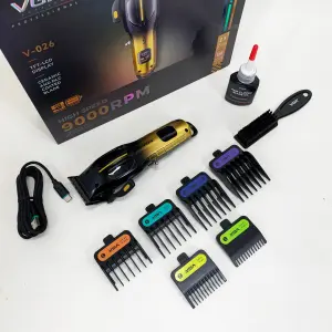Аккумуляторная машинка для стрижки VGR V-026 GOLD. Цвет: золотой