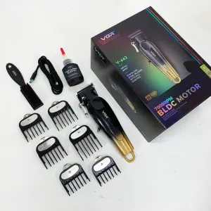 Аккумуляторная машинка для стрижки VGR V-662. Цвет: золотой