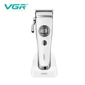 Аккумуляторная машинка для стрижки VGR V-880C. Цвет: белый