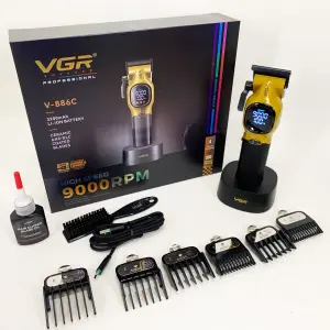 Машинка для стрижки аккумуляторная VGR V-886C GOLD