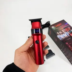Машинка для стрижки волос VGR V-987 RED, Бритва триммер для мужчин