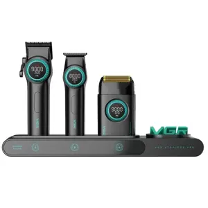 Профессиональный набор для барберов VGR Stepless Pro 3 in 1 BLACK