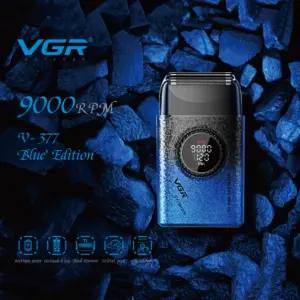 Электробритва VGR V-377 BLUE шейвер, Электрическая аккумуляторная бритва для бритья, шейвер мужской
