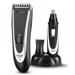 Машинка для стрижки Adler AD 2822 мужской триммер с насадками для головы носа ушей и тела