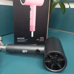 Профессиональный фен для волос с ионизацией Rainberg RB-2253 2000Вт Gray