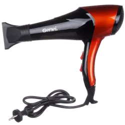 Фен GEMEI GM-1766 2.6кВт АС, фен для головы, женский фен для волос, фен сушка. Цвет: оранжевый
