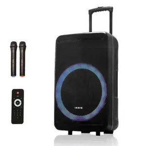 Акустическая колонка с аккумулятором ZXX-7676 200Вт портативная переносная колонка Bluetooth на колёсах