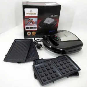 Мультимейкер Crownberg CB-1075 3 В 1 Гриль Сендвичница Вафельница