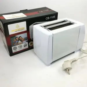 Тостер Crownberg CB-1105 с поддоном для крошек шесть уровней прожарки, универсальный тостер кухонный