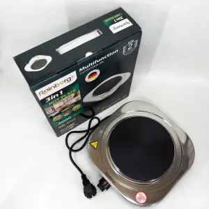 Плита электрическая Rainberg RB-009 одноконфорочная настольная электроплита на одну конфорку из нержавейки