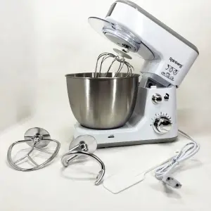 Кухонный комбайн Rainberg RB-8082 3200 Вт, Планетарный миксер-тестомес с чашей 5л, 3 насадки, 6 скоростей