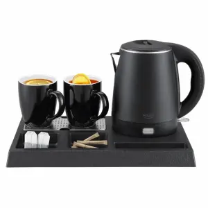 Электрочайник + 2 чашки и поднос ADLER AD 1387 1Л 1300Вт