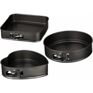 Формы для выпекания UNIQUE UN-1703 3шт диаметр 24, 26, 28 см набор форм для тортов бисквитов кексов