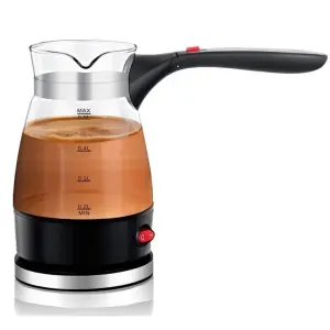 Кофеварка электрическая турка 0,5л 600Вт нержавеющая сталь Domotec R-128