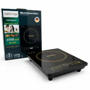 Индукционная варочная панель Rainberg RB-2281 с 1 конфоркой портативная 3500Вт