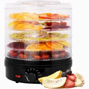 Сушка для фруктов и овощей 5 ярусов 800Вт черный Rainberg RB-912 электро дегидратор