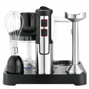 Многофункциональный блендер 6в1 Rainberg RB-2293 1200Вт кухонный измельчитель ручной блендер миксер Black