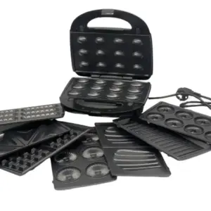 Электрическая бутербродница мультимейкер 8 в 1 Rainberg RB-2283 3000Вт со сменными насадками